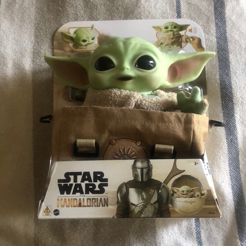 Star Wars GROGU Plush 11”Inch Toy,,Character Figure W/Soft Body Sounds & Carrier